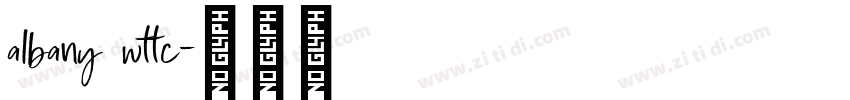 albany wttc字体转换